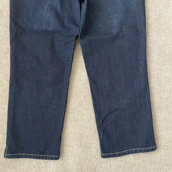 Chico's Jeans Womens 0.5 (Size 6) Cropped Stretch Denim Pants Dark Wash Capri - Picture 10 of 10